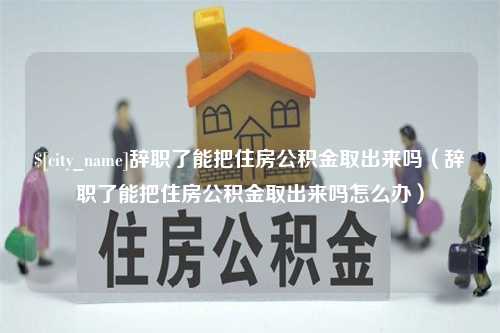 吐鲁番辞职了能把住房公积金取出来吗（辞职了能把住房公积金取出来吗怎么办）